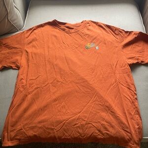 Nike Rust Orange Tee with White Logo